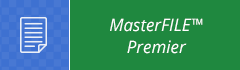 Masterfile premier. Icon of a paper with writing on it.