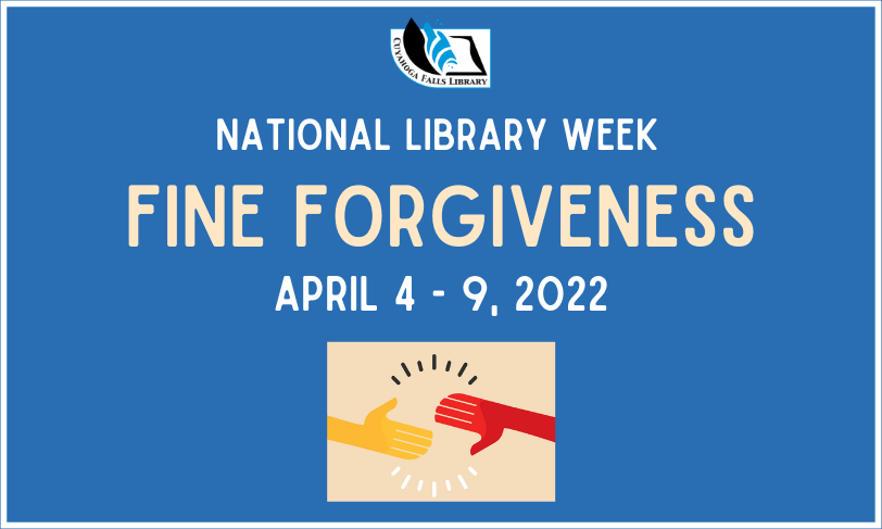 National Library Week Fine Forgiveness Blue