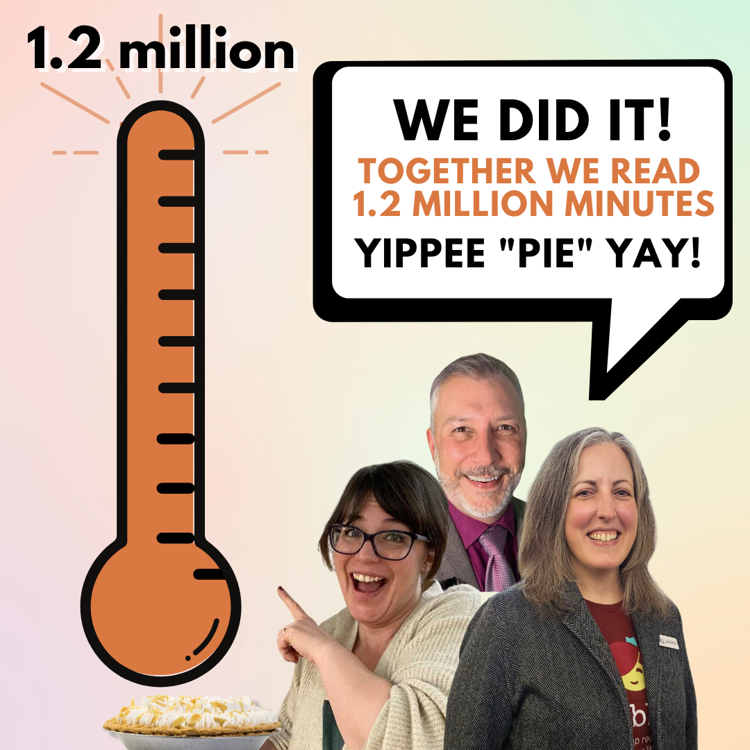 We did it! We read 1.2 Million Minutes this summer
