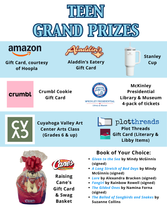 Images of teen grand prizes.